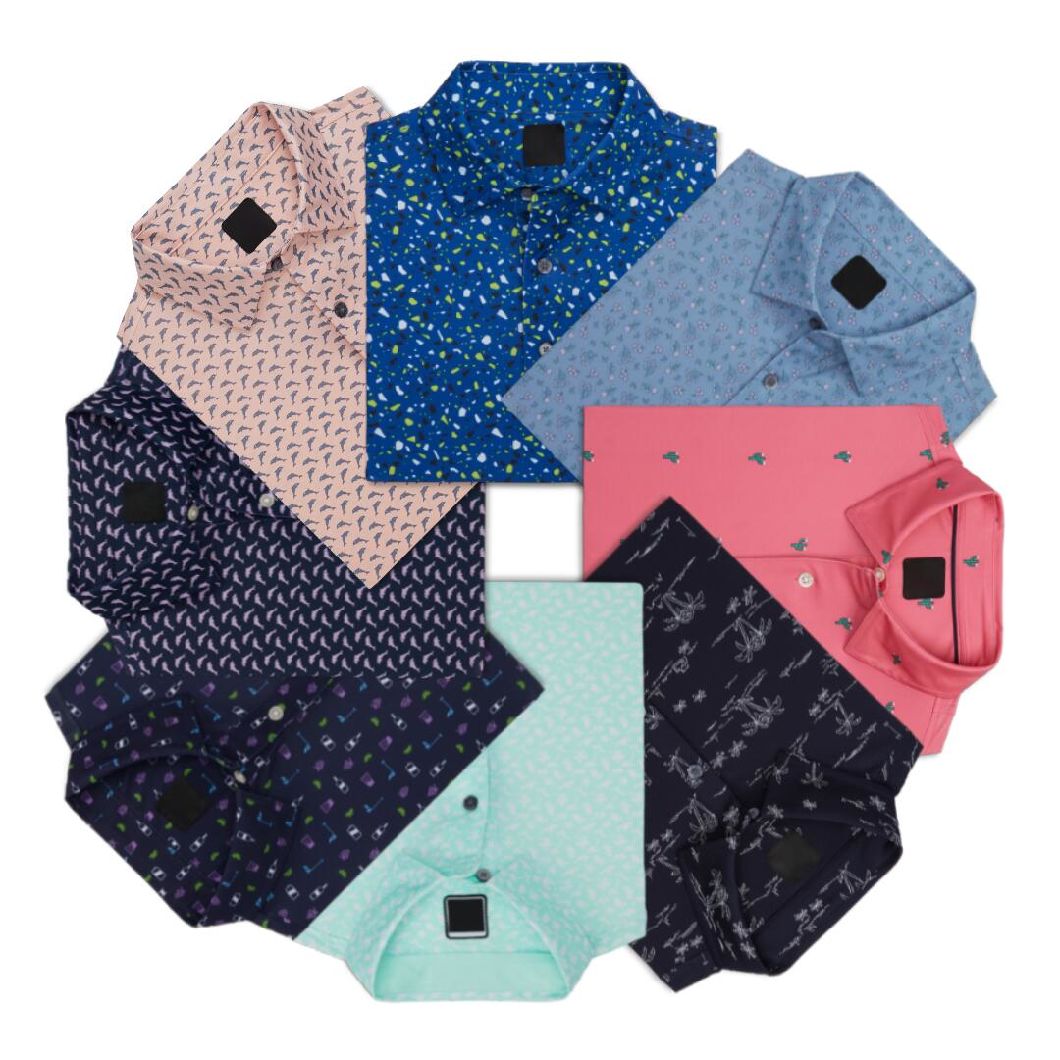 Custom Logo Pattern Printing Men Polo Shirts High Quality Casual Sports Golf Clothes Wholesale Golf Polo T-Shirt