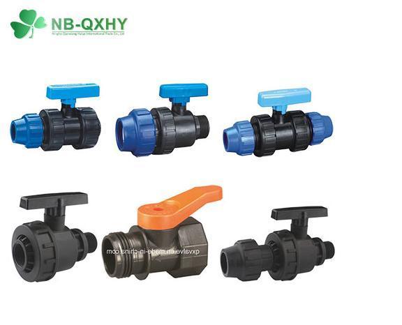 OEM Detachable Polypropylene PP/UPVC Compression Fitting Anti-Radiation Ball Valve for Water Pipe