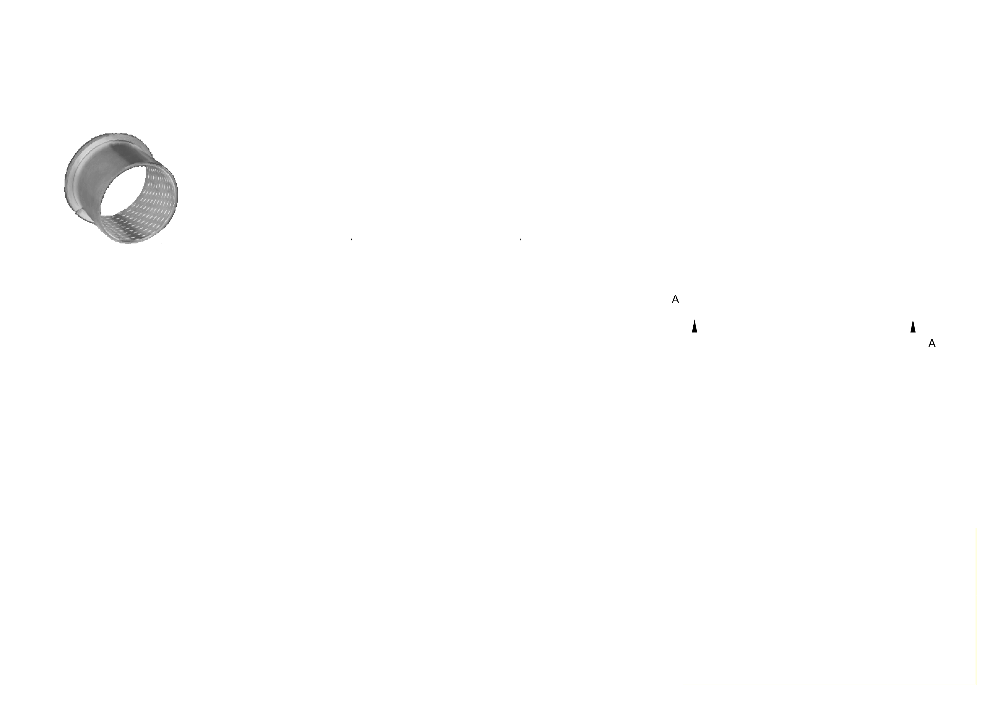 Bronze rolled bearing drawing