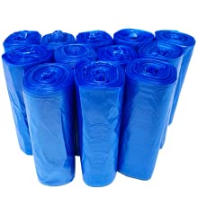 Blue, recycling, can liner, bulk trash bags, reli, reli trash bags, small can liners, 2 gal, 4 gal