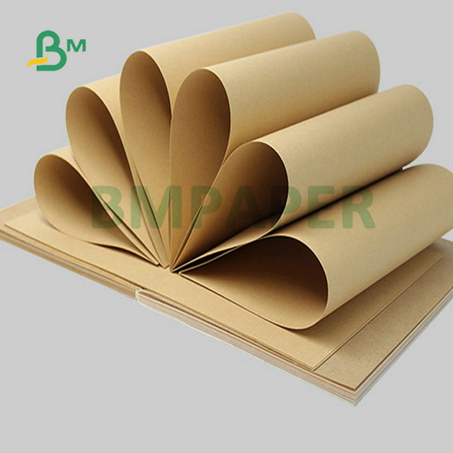 150gram 200gram 250gram Uncoated Unbleached Kraft Paper Rolls For Making Box 70cm 100cm 