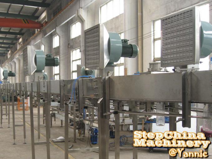 PET Bottle / Empty Bottle Automated Conveyor System With Air Fan 380V 50Hz 3 Phase