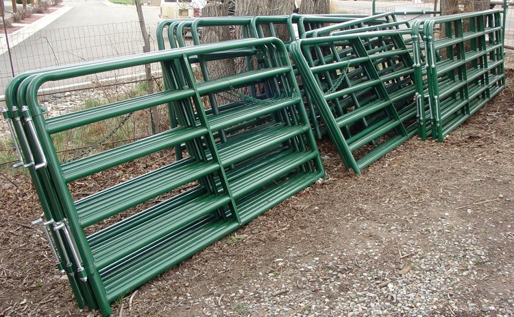 Heavy duty oval rail hot dip galvanized steel cattle panel / livestock panels