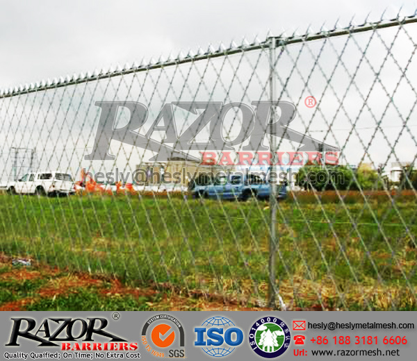 BTO-22 straight razor mesh fence