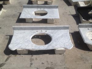 China Kitchen / Bathroom Marble Stone Countertops 96′′ X 26′′ / Custom Size on sale 