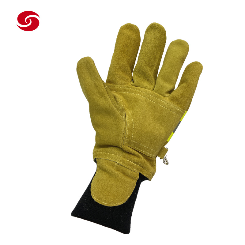 Military Heat Resistant Firefighting Firefighter Fireman Gloves Emergency Fire Rescue Protictive Safety Gloves