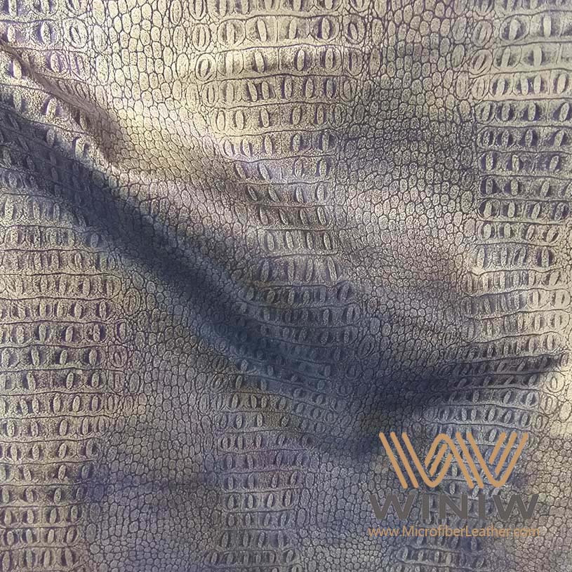 1.6 mm Crocodile Vegan Leather Fabric for handbag Bags Vegan Leather