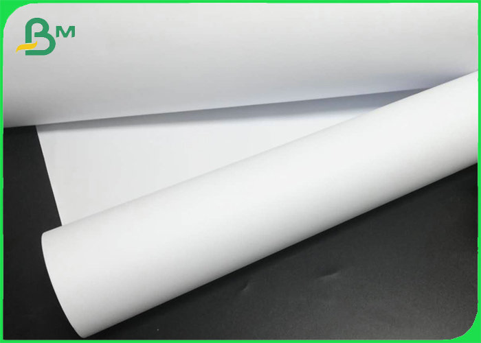 Wood Pulp Laser Printable 80gram Inkjet Plotter Paper Rolls With 36inch50yard