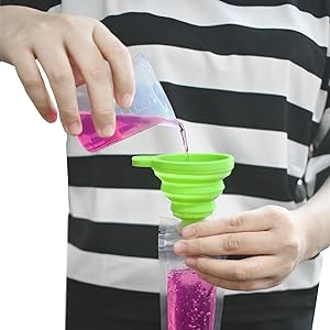 Use details of ice pop mold bags and funnel