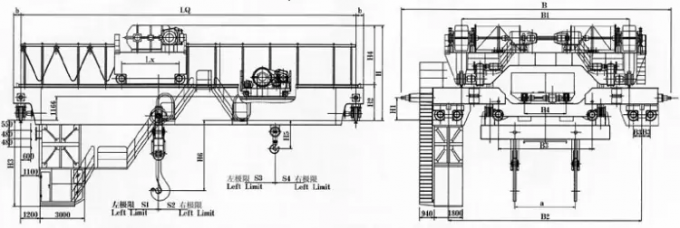 IP55 Double Girder Foundry Crane For Steel Factory 75 Ton - 320 Ton Capacity 3