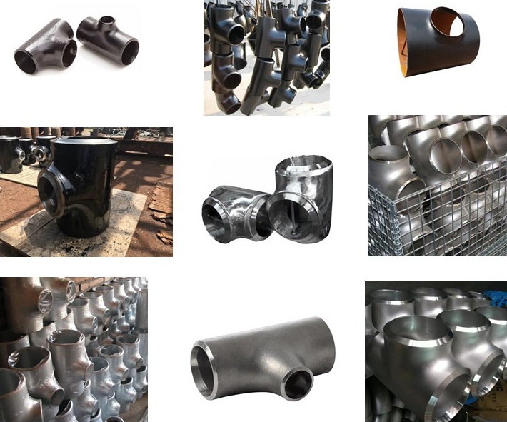 show steel pipe fittings A234WPB Butt Weld Steel Standard Asme B16.9 Carbon Steel Lateral Tee
