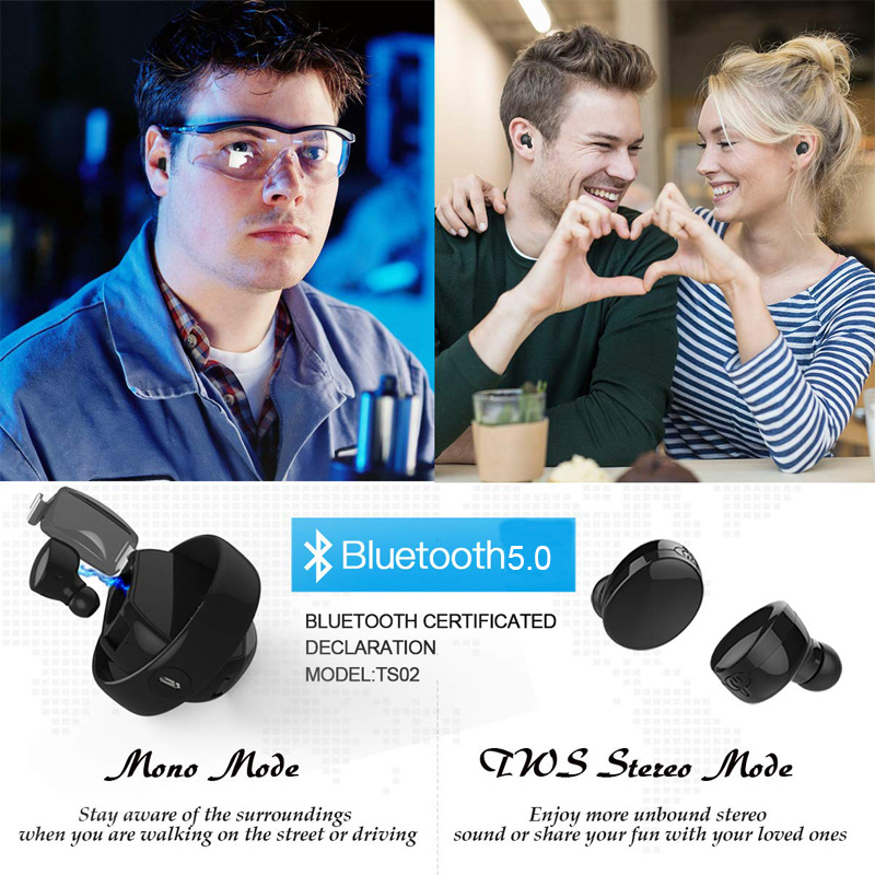 Bluetooth 5.0 Earphones Wireless Headphones Bluetooth Earphone Handsfree Headphone Mini Sports Earbuds Gaming Headset Phone