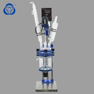 China Stainless Steel Jacketed Glass Reactor Vessel High Efficient Smooth Operation on sale 