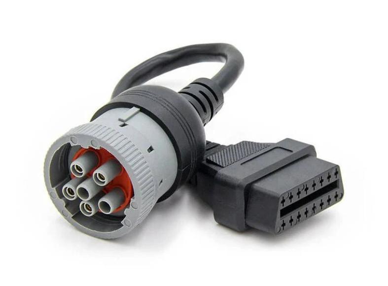 Factory Custom 6pin to OBD2 16pin Female Extension Cable