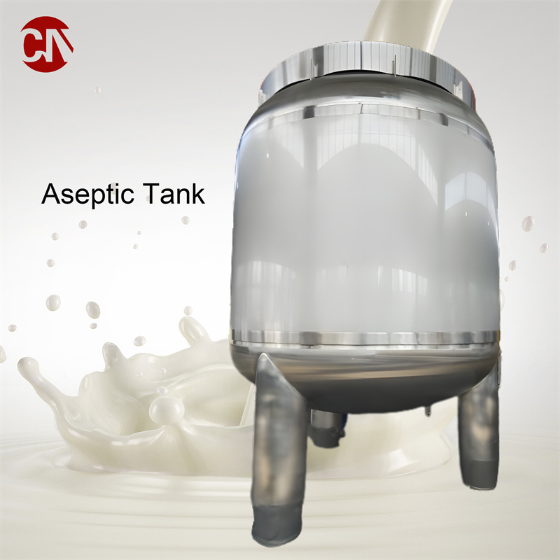 Milk Aseptic Holding Tank Steam Sterile Milk Boiler Machine 50 100 Liter