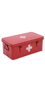 metal storage bin first aid kit bin