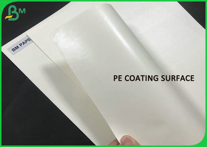 Single wall cup material 15gsm PE Plastic Coating Surface White Paper sheets