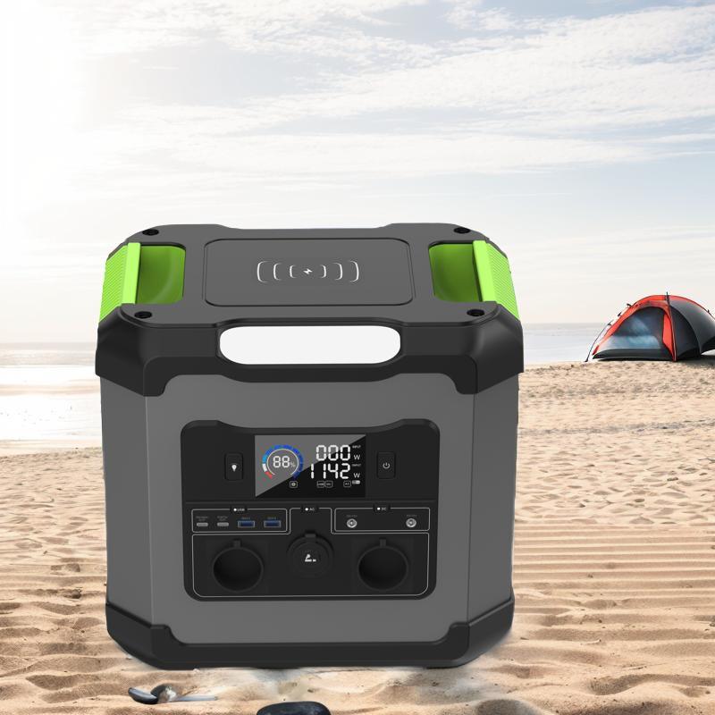 High Power 1500W Portable Power Station AC Input 850W Fast Charging Outdoor Camping Energy Storage Power Supply
