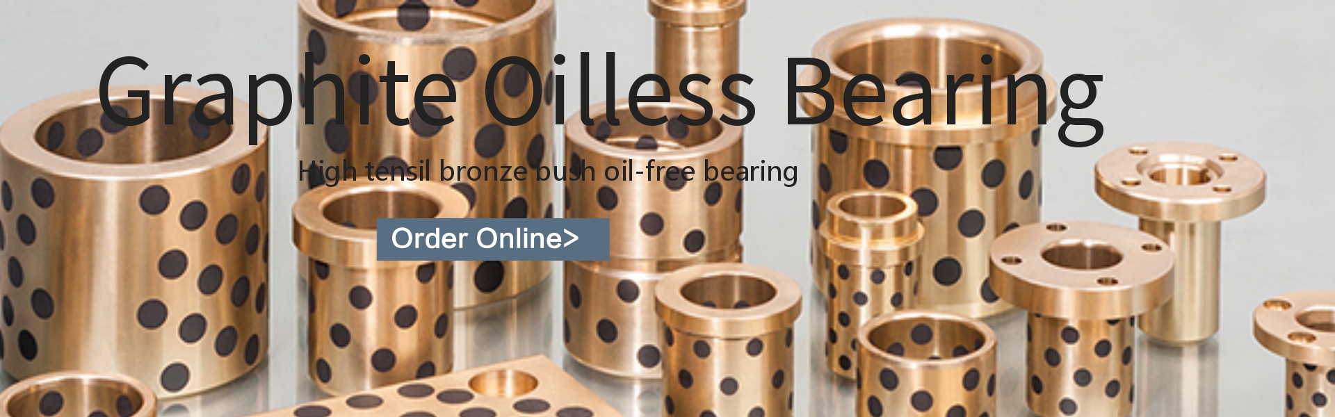 Customized Oil / Grease Groove Bearing Casting Bronze Sleeve & Flange Brass Bushing for Loaders 