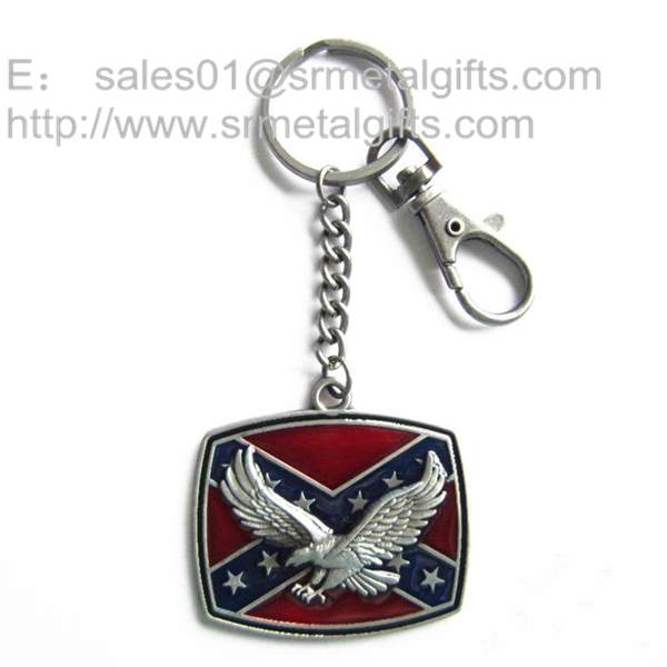 glass enamel eagle pendant key holders