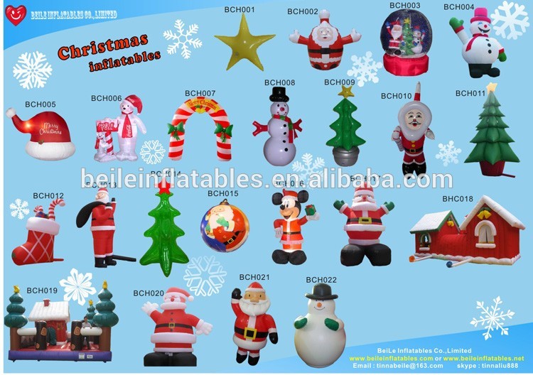 Hot Sale inflatable Christmas Decoration tree with Christmas Ball Jingling Bell