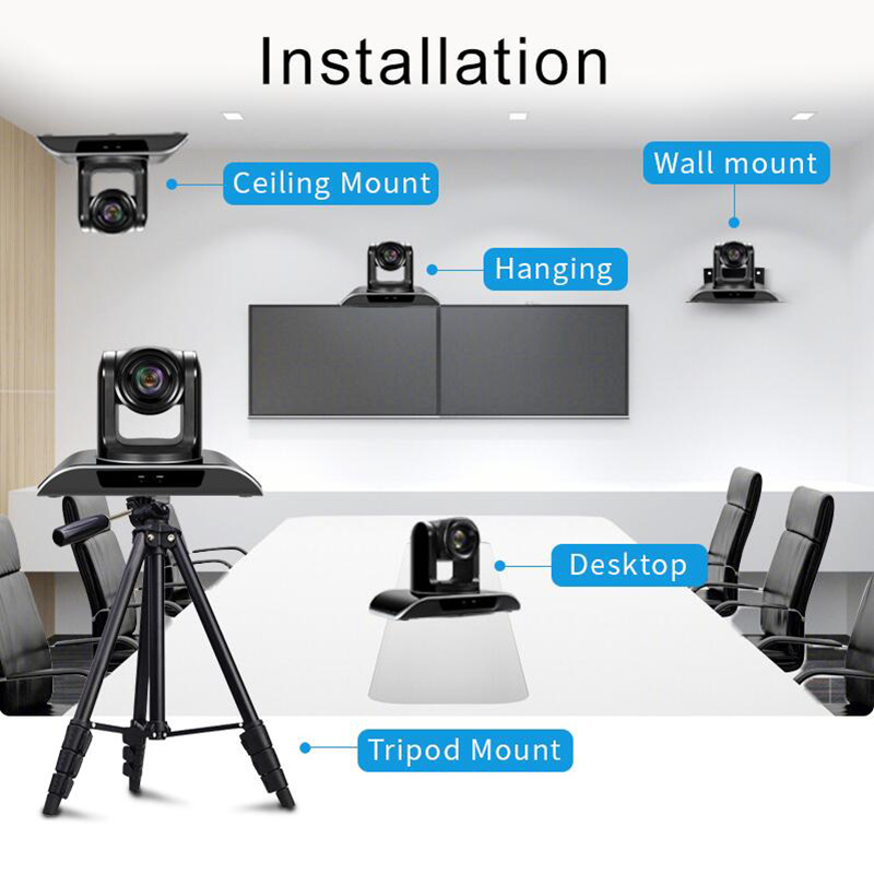 1080P High Resolution Video Ultra Wide Angle Conference Camera with No Video Distortion