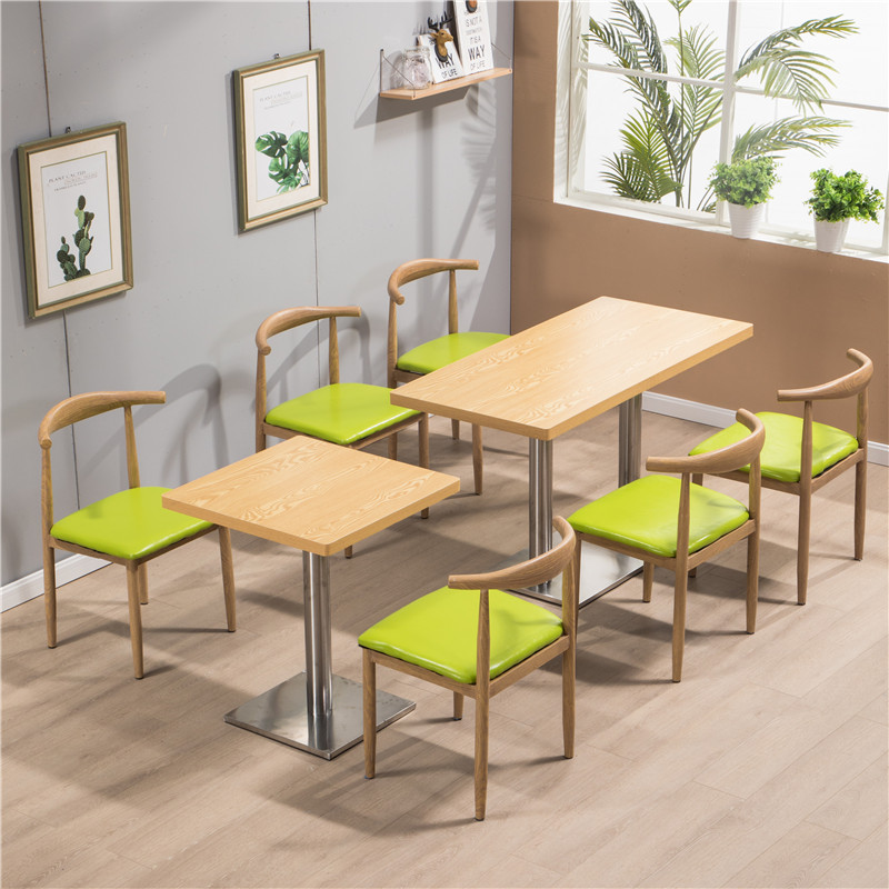 wholesale metal new design fast food restaurant dining tables and chairs