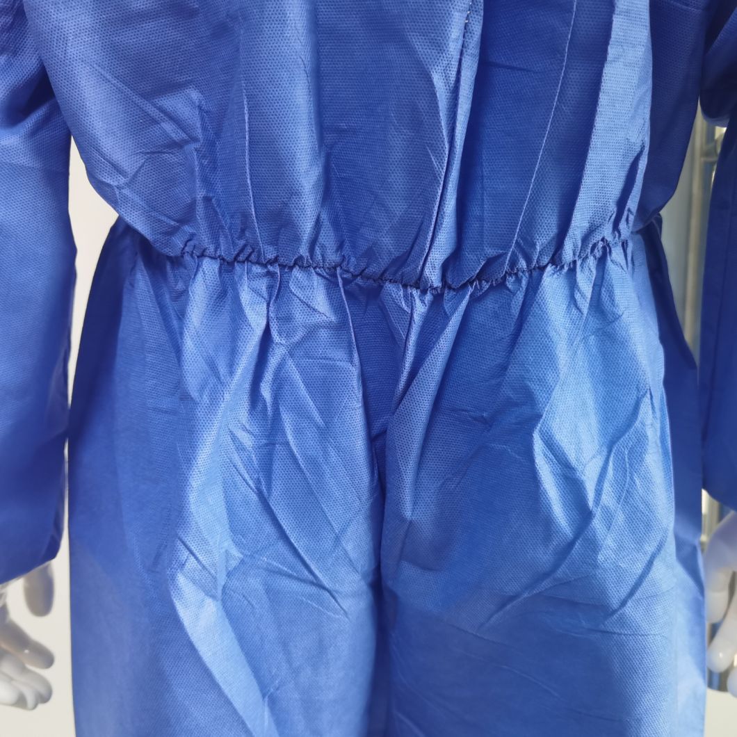 Zipper-Style OEM Wholesale Stock Protective Coverall with Heat Taped Seam