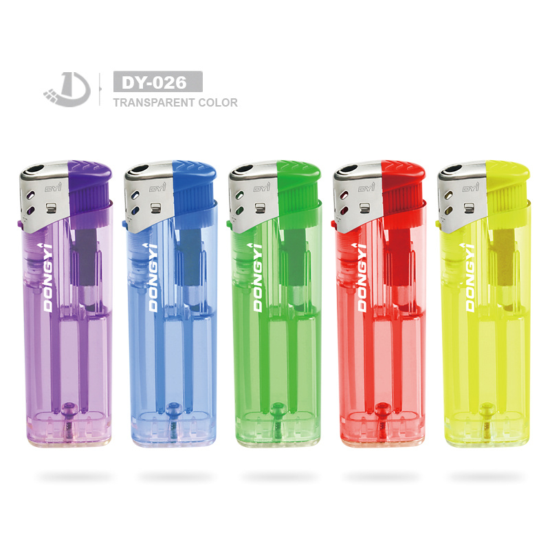 Best Quality Solid Color Five Colors Electric Lighter Commercial Cigarette Lighter