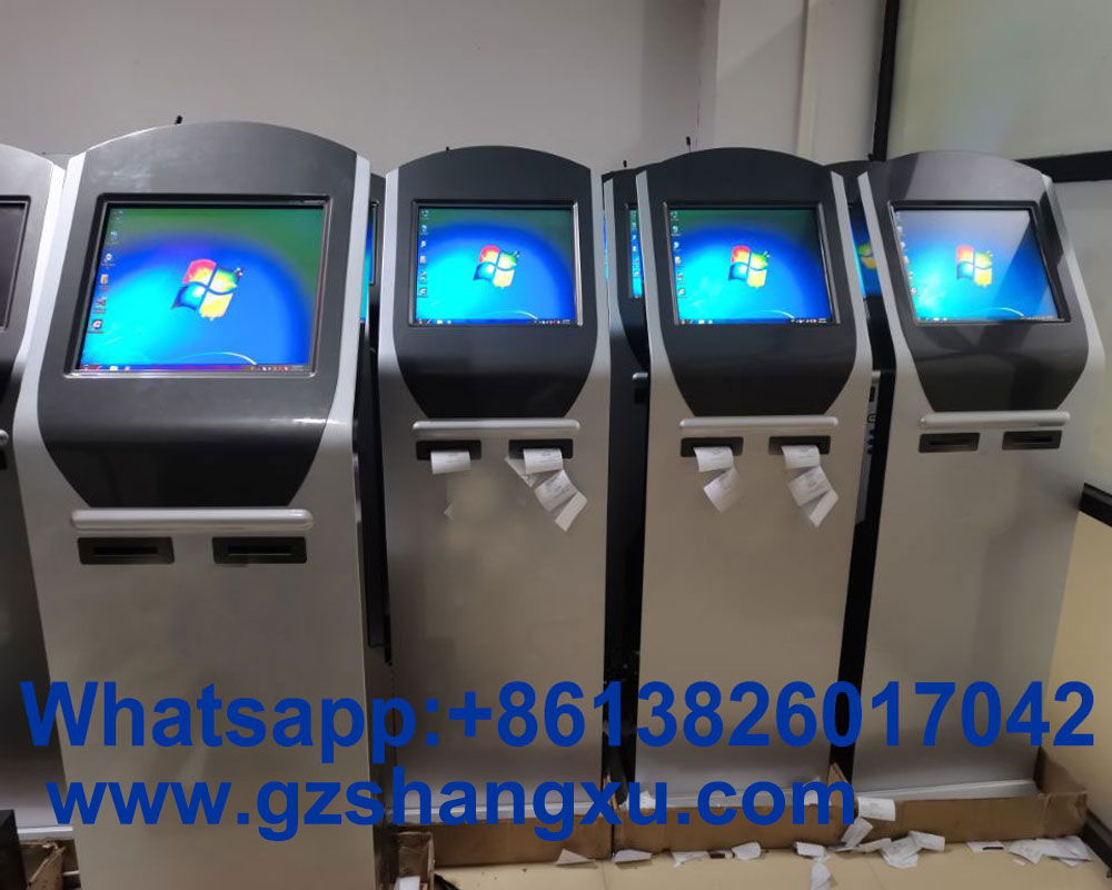 queue management system ticket dispenser token number ticket machine with dual thermal printer 