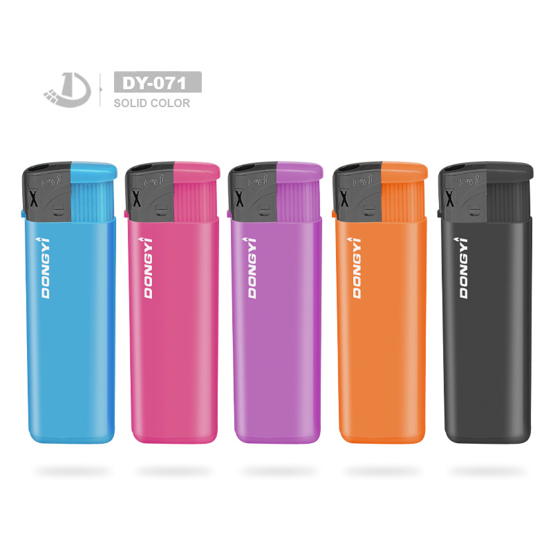 Manufacture Factory High Quality EU Standard Electric Lighter with Solid Color