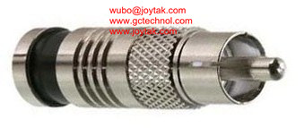 RCA Coaxial Connector Compression Type 75ohm for RG6 Coaxial Cable home theaters RCA connectors