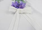 Embroidery Stretchy Lace Ribbon White Tulle Lace Trim For Girl's Dress 3.5cm Width