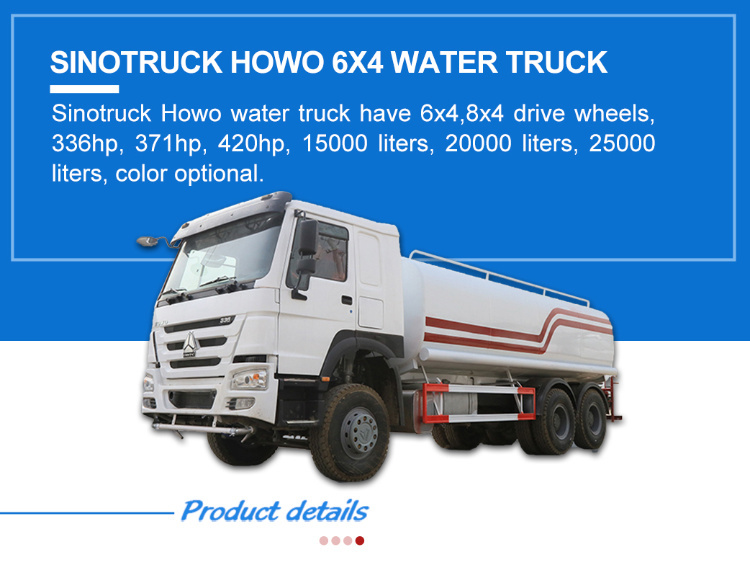 Sinotruk HOWO 6X4 Water Tank Truck for Sale