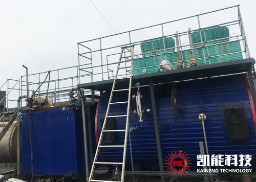 Gas engine exhaust gas heat recovery boiler, steam boiler