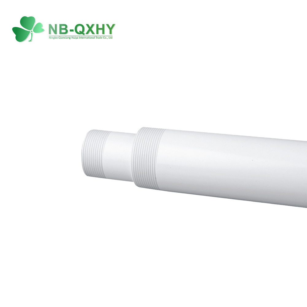 Plastic PVC UPVC Fittings Water Supply Pipe BS BSPT Thread Tube Pipe