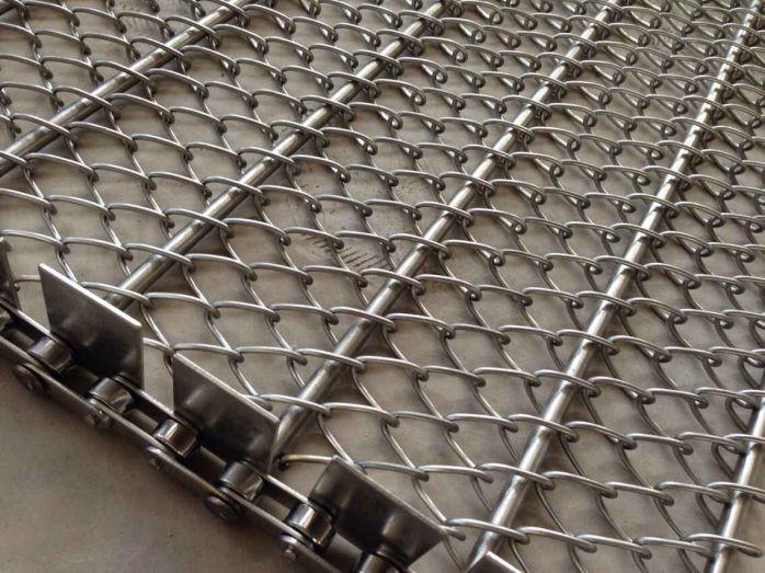 Stainless Steel Conventional Weave Conveyor Belt for Food Production Line