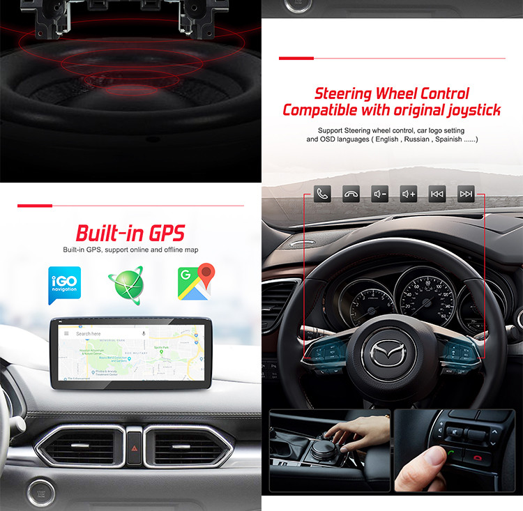 Original UI Mazda Cx 5 Head Unit Android 12 With Car Gps Navigation