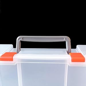 containers tackle box craft tray plastic clear grid small