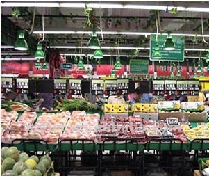 very bright led fresh light for fruit & vegetables supermarket