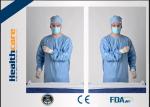 Blue Disposable Surgical Gowns?Sterile Reinforced Knitted Wrists Gowns ISO CE FDA Approved