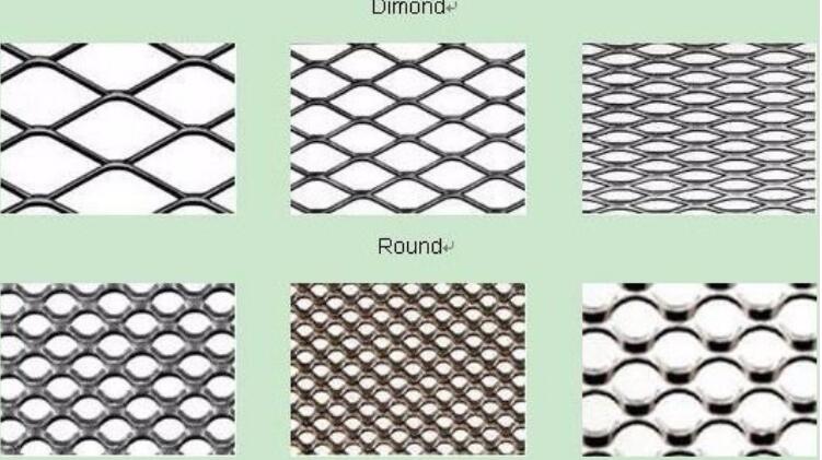 expanded metal mesh pattern