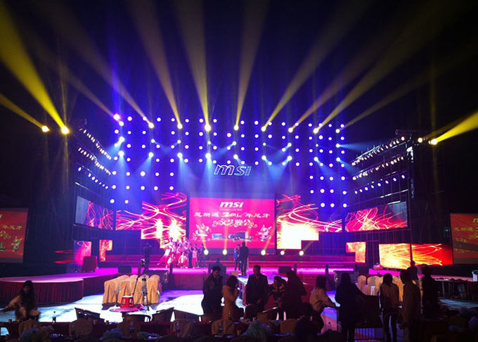 IP65 Outdoor Led Screen Rental / Stage Background LED Video Wall Screen 4.81mm