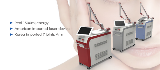 High end QSwitched ND YAG laser tattoo removal machine