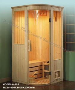 China Dry Steam Sauna Cabins , Electric Pine / Cedar / Hemlock Sauna Rooms on sale 