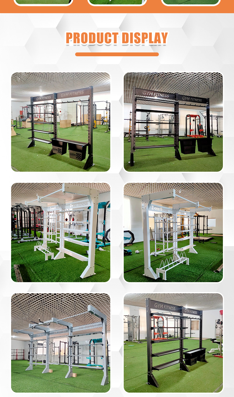 Body Building Cable Crossover Multi-Functional Smith Machine Power Cage Squat Rack with Pull up and Chinning