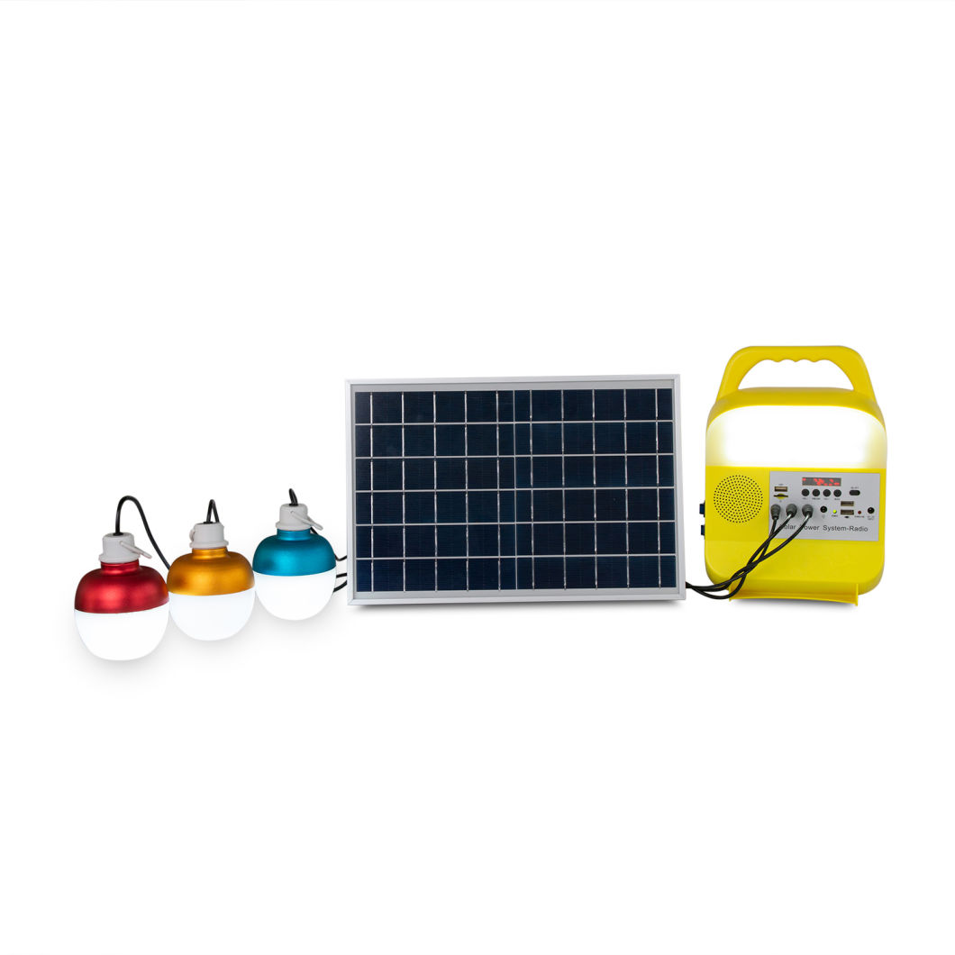 2021 New Solar Lights with Radio Solar Portable Power System Solar Radio Solar FM