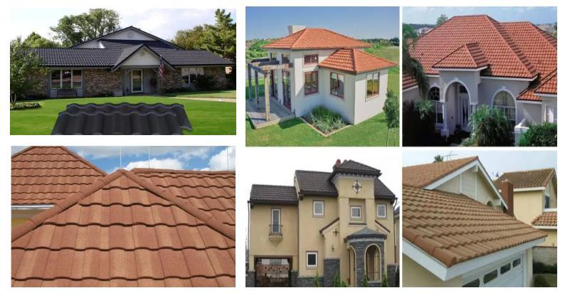 China Tile Manufacturer Decroation Construction Material Colored Stone Coated Roofing Tiles