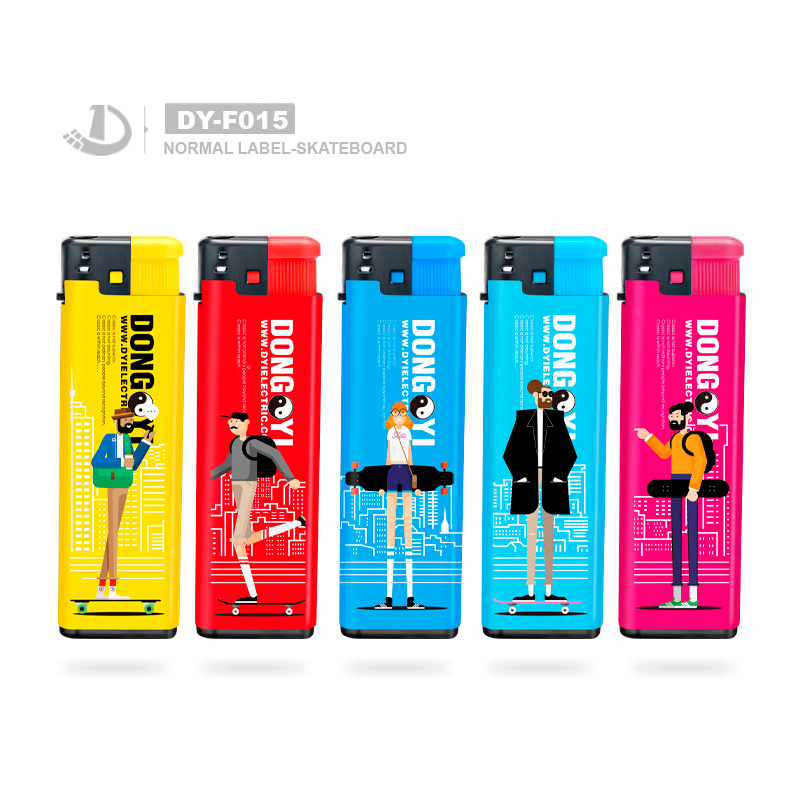 Dongyi Customized Label High Quality Windproof Gas Lighter EUR Standard ISO99994