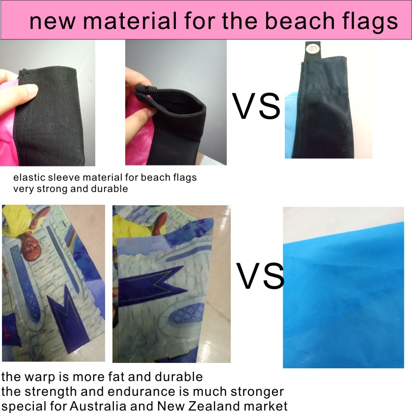New Fabric Material For Beach Flags